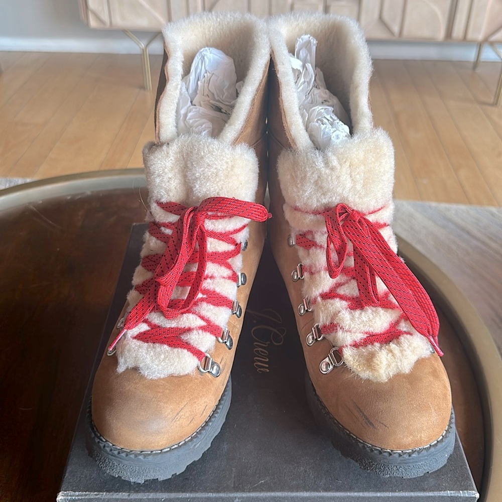 J Crew Winter Boots with Shearling